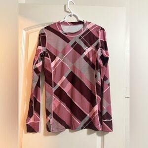 Kari Traa Fantastisk Long Sleeve Large‎ Base Layer plaid